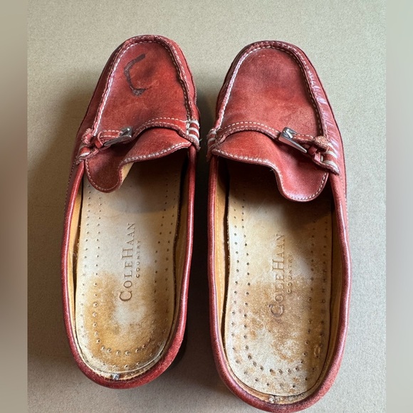 Cole Haan Country red leather mule slide flat shoe size 7 - Picture 4 of 7
